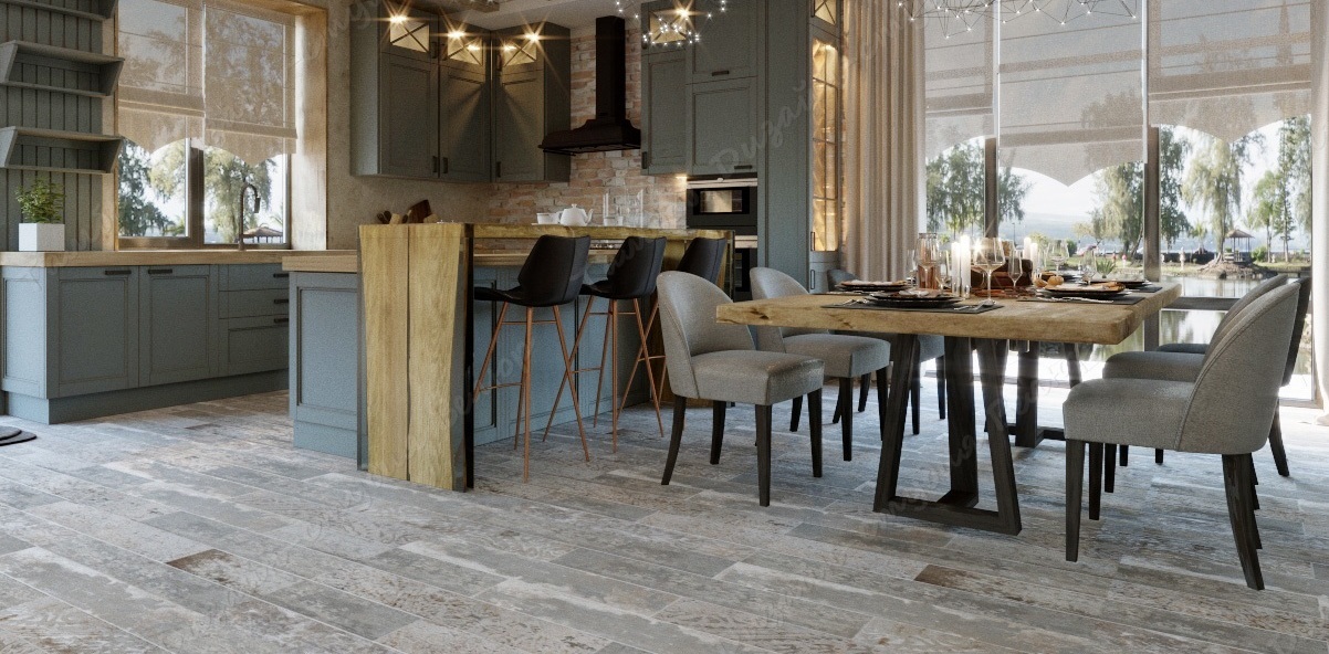 ДИЗАЙН КУХНИ-ГОСТИНОЙ И СПАЛЬНИ В ЗАГОРОДНОМ ДОМЕ