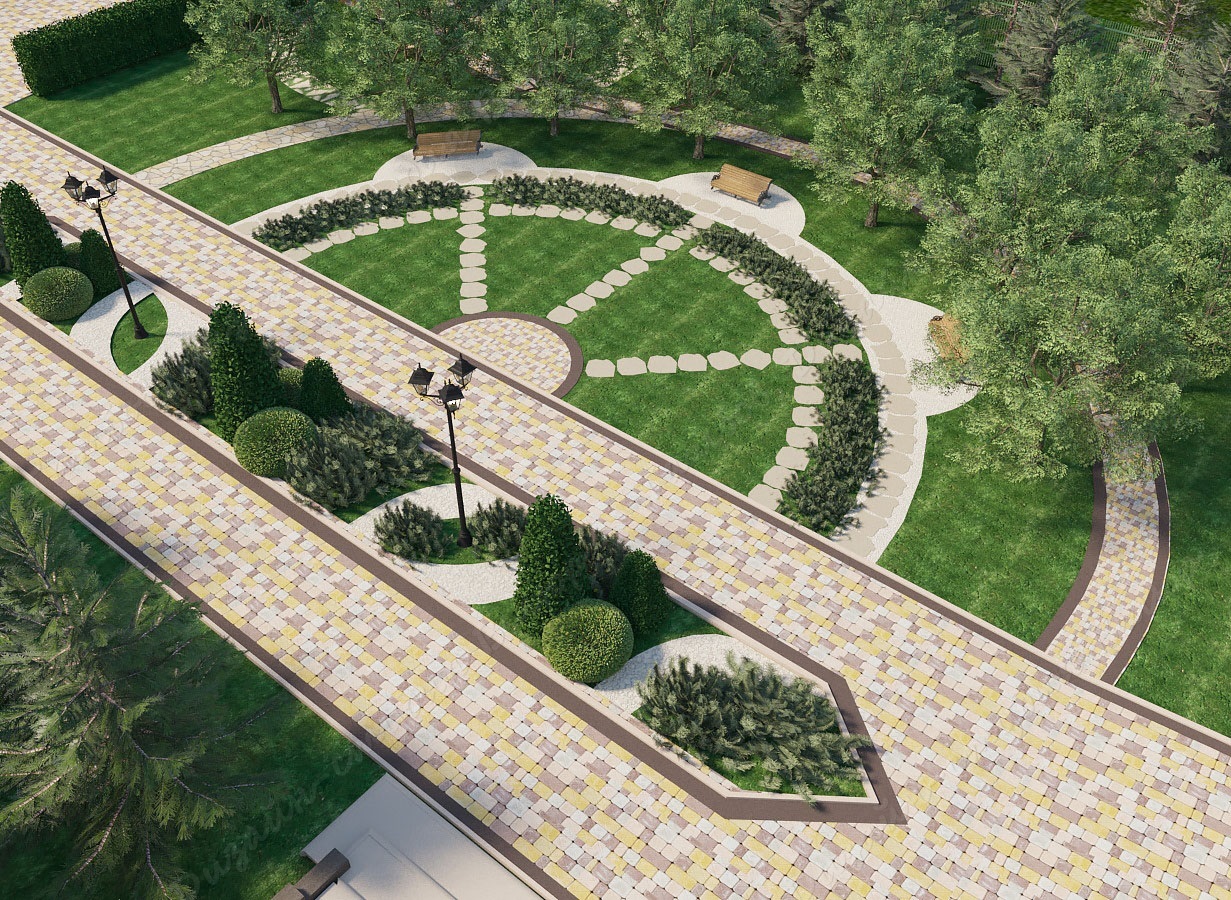 ЛАНДШАФТНЫЙ ДИЗАЙН ЧАСТНОЙ ГОСТИНИЦЫ В Г. КИРСАНОВ