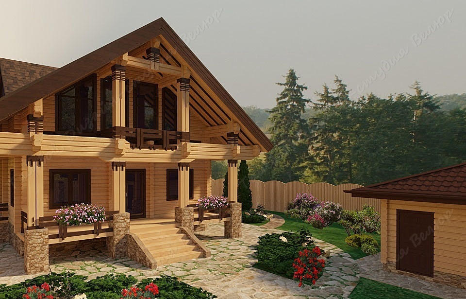 ЛАНДШАФТНЫЙ ДИЗАЙН УЧАСТКА В С. КУКСОВО